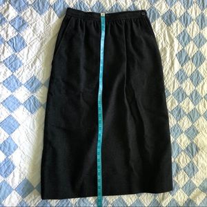 Vintage Wool Pencil Skirt